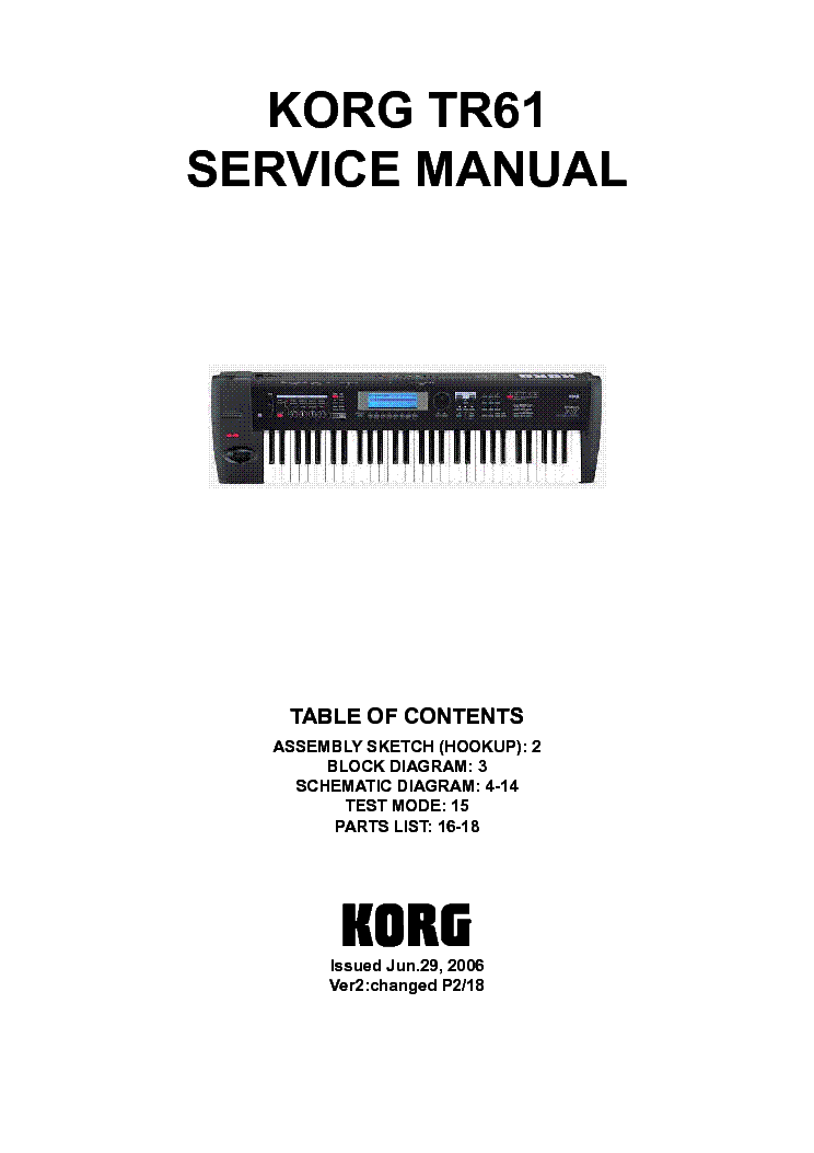 Korg tr manual download pdf